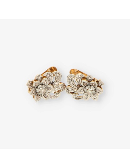 Pendientes Vintage oro y diamantes