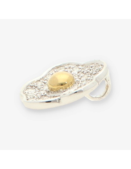 Colgante oro bicolor y bri TOUS