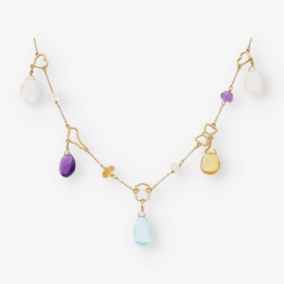 Gargantilla oro y piedras color TOUS
