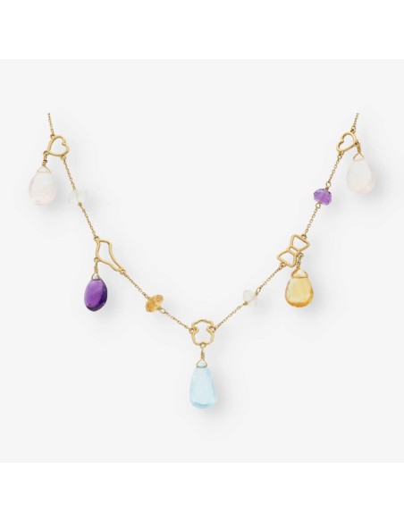 Gargantilla oro y piedras color TOUS