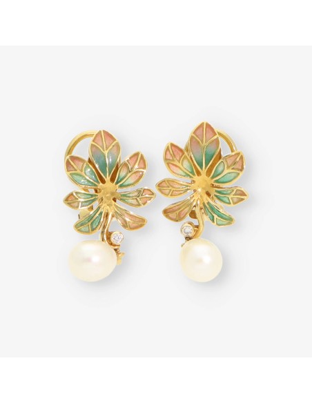 Pend.oro, esmalte, perla y bri MASRIERA