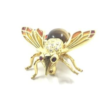 Broche de oro en forma de abeja 2