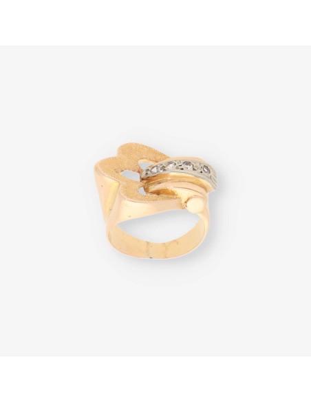 Anillo Vintage oro y diamante