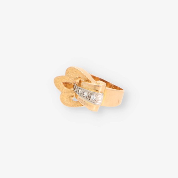 Anillo Vintage oro y diamante