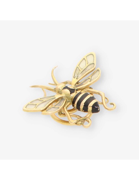 BotÃ³n solapa Abeja oro