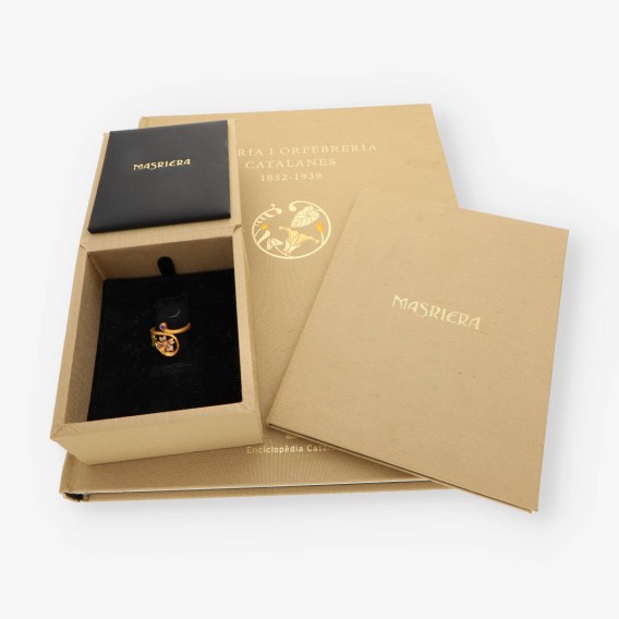 Anillo oro y bri MASRIERA