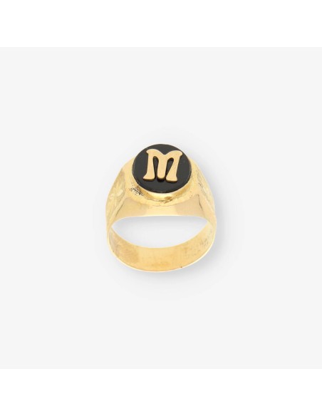 Sello oro letra M