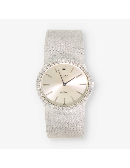 ROLEX Cellini oro blanco y bri