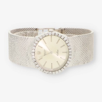 ROLEX Cellini oro blanco y bri 2