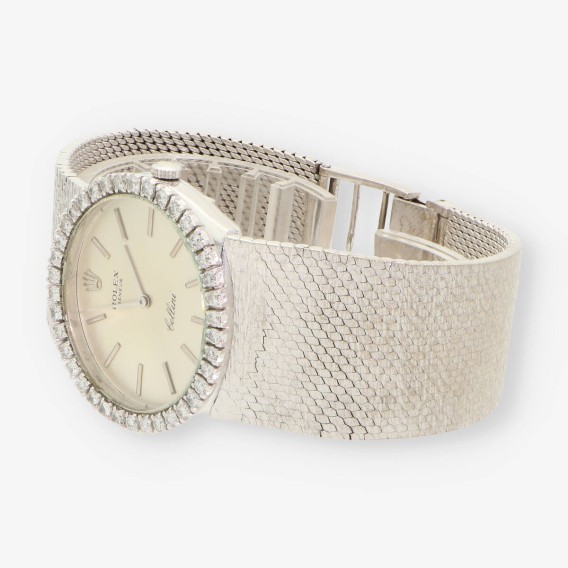 ROLEX Cellini oro blanco y bri