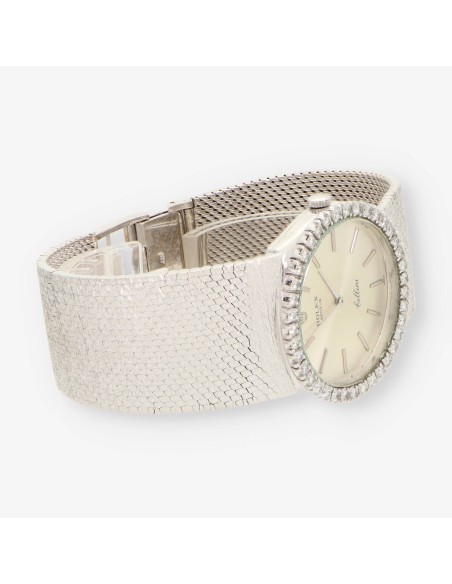 ROLEX Cellini oro blanco y bri